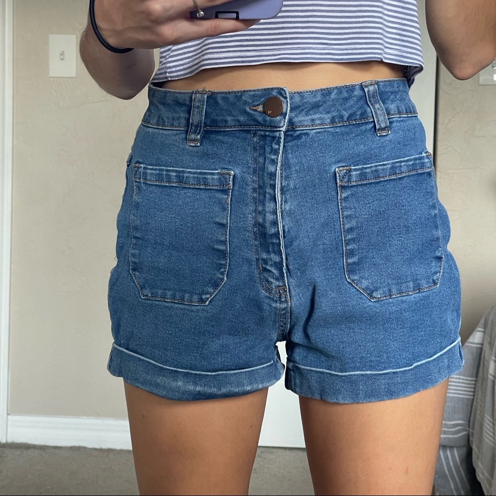 Cotton On High Waisted Jean Shorts